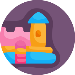 Inflatable castle icon