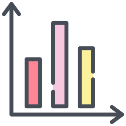 gráfico de líneas icono