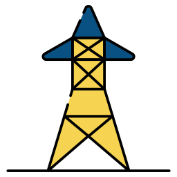 Electric pole icon