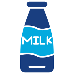 Milk bottle icon