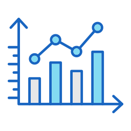 gráfico de linea icono