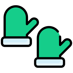 Baby gloves icon