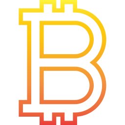 Bitcoin sign icon