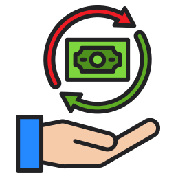 Money exchange icon