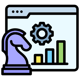 stratégie digitale Icône
