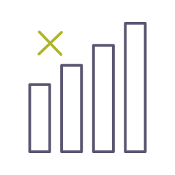 diagramme à bandes Icône