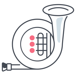 corno francese icona