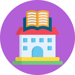 biblioteca pubblica icona