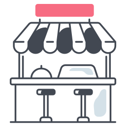 Food stall icon