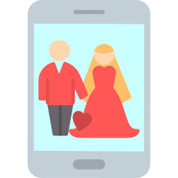 bruid en bruidegom icoon
