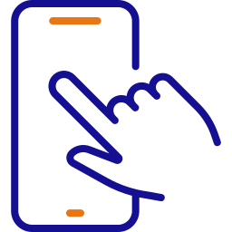 Hand phone icon