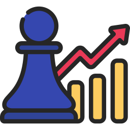 estrategia de negocios icono