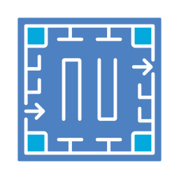 plan de evacuación icono