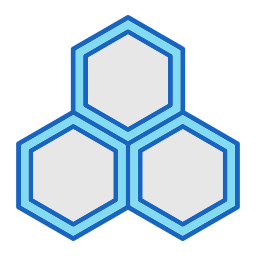 hexagones Icône