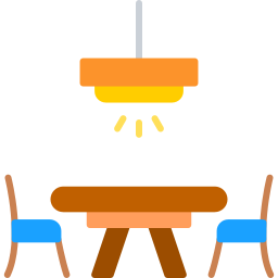 mesa del comedor icono