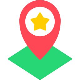 localisation sur la carte Icône