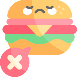 No junk food icon