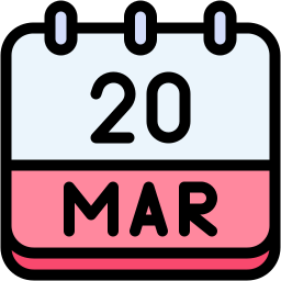 Calendar date icon