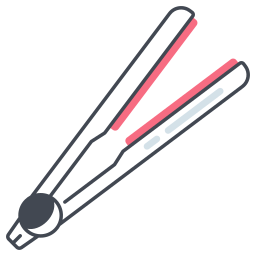 Hair straightener icon