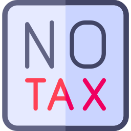 pas de taxes Icône