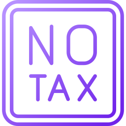 No tax icon