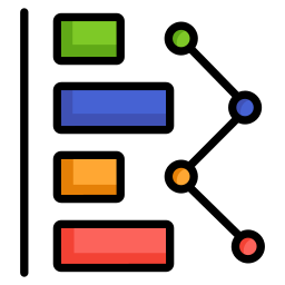 gráfico de barras Ícone