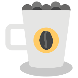 ziarna kawy ikona