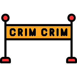 Crime scene icon