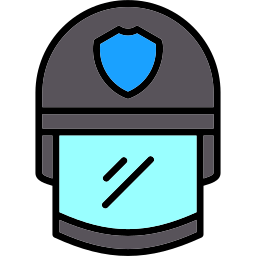 Police helmet icon