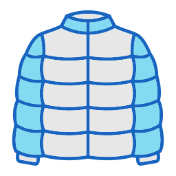 manteau matelassé Icône