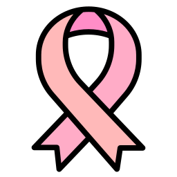 Purple ribbon icon