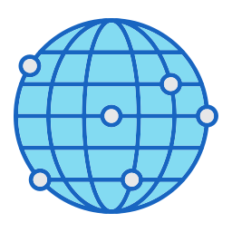 Globe network icon