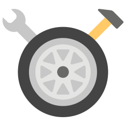 roues de pneu Icône