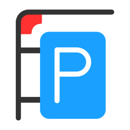 segno di parcheggio icona