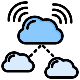 usługa chmury ikona