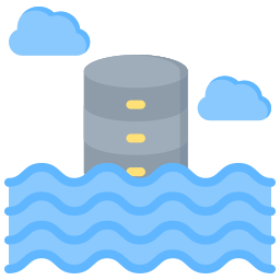 Data lake icon