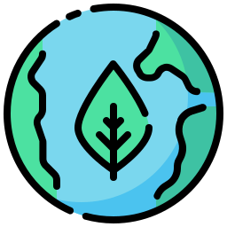 zielona planeta ikona
