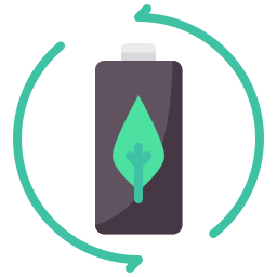 eco-batterij icoon