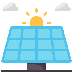 paneles solares icono