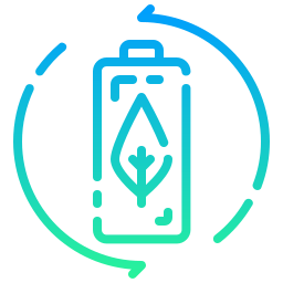 batteria ecologica icona