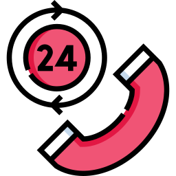 24 hours sign icon