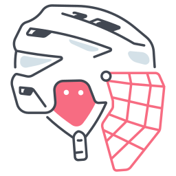 casco da hockey icona