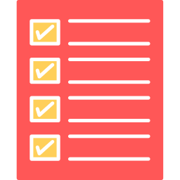 lista de verificación icono