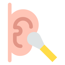 Limpieza de oído icono