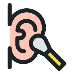 Limpieza de oído icono