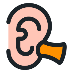 enchufe de oído icono