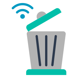 Smart trash icon