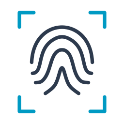 Fingerprint identification icon