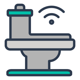 Smart toilet icon