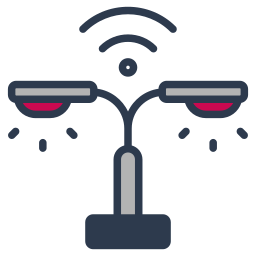 Smart lamp icon